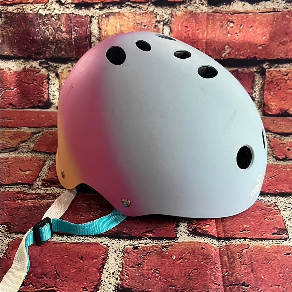Kids Gradient Pastel Helmet in Pink, Purple & Blue - Brand: